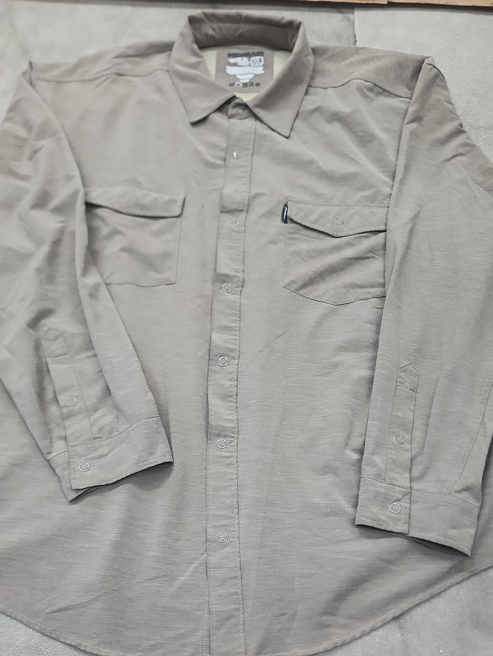Nomad Taupe Long Sleeve Button-Down Shirt